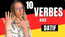 10 verbes suivis du datif